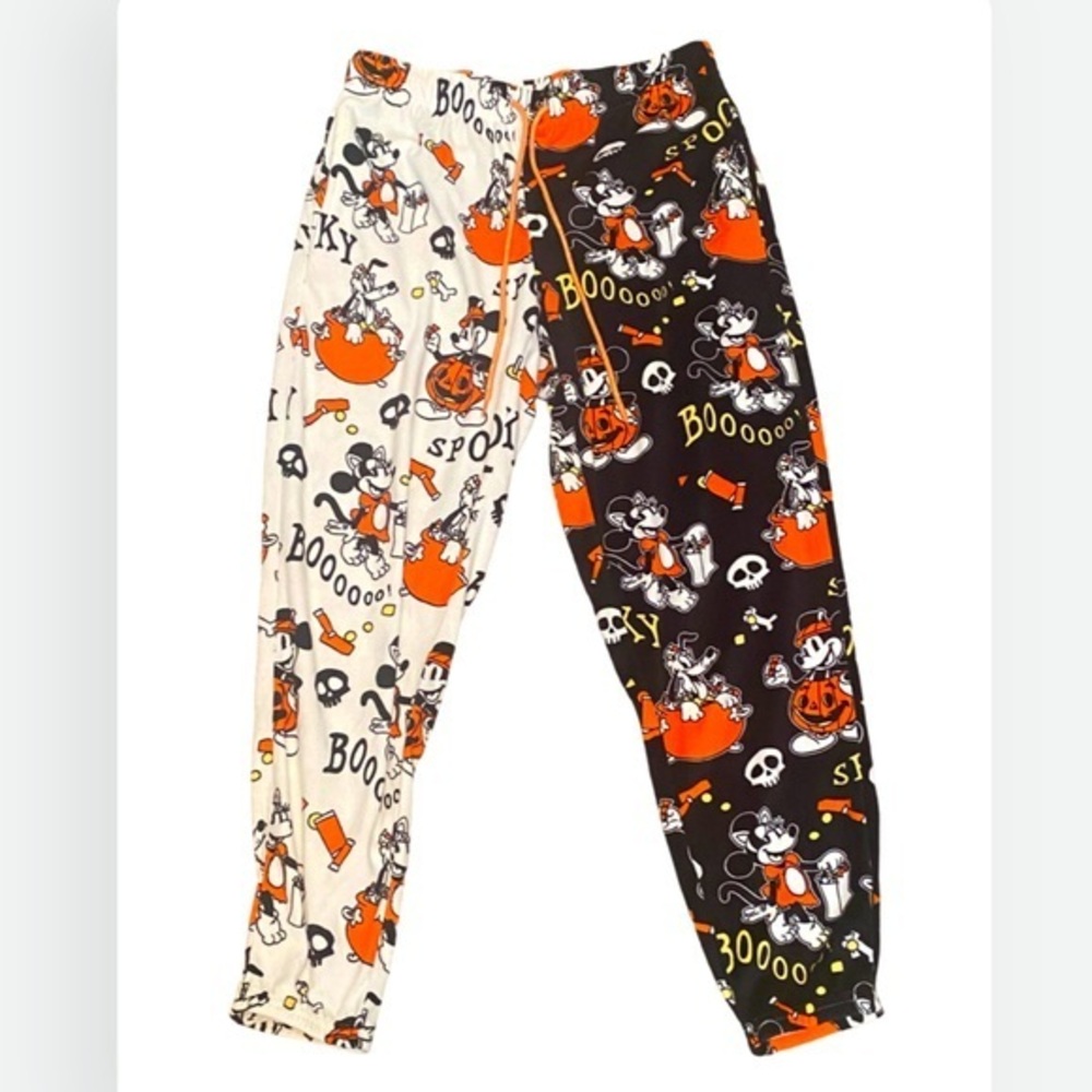 Disney Mickey Mouse Halloween Super Soft Sleepwear Pajama Jogger Pants Minnie